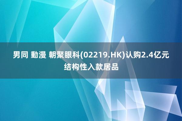 男同 動漫 朝聚眼科(02219.HK)认购2.4亿元结构性入款居品