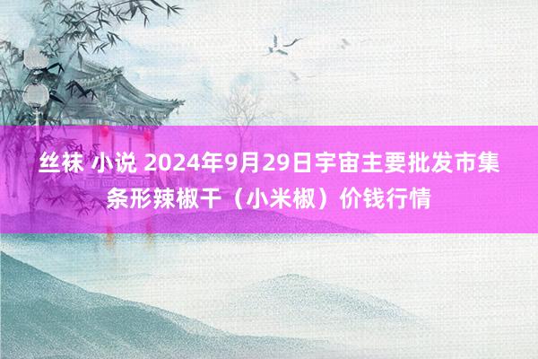 丝袜 小说 2024年9月29日宇宙主要批发市集条形辣椒干（小米椒）价钱行情