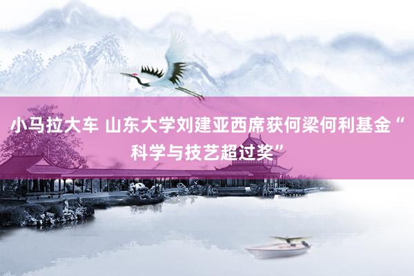 小马拉大车 山东大学刘建亚西席获何梁何利基金“科学与技艺超过奖”