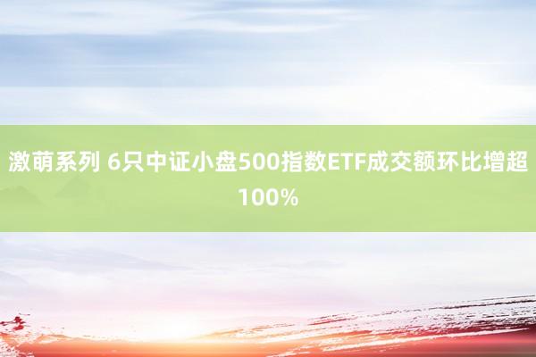 激萌系列 6只中证小盘500指数ETF成交额环比增超100%