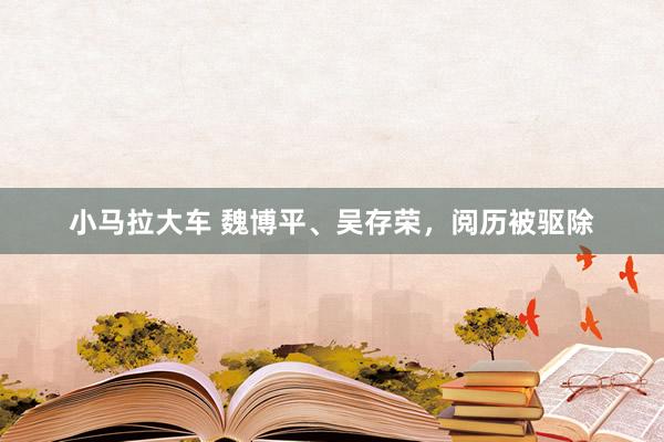 小马拉大车 魏博平、吴存荣，阅历被驱除