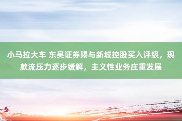 小马拉大车 东吴证券赐与新城控股买入评级，现款流压力逐步缓解，主义性业务庄重发展