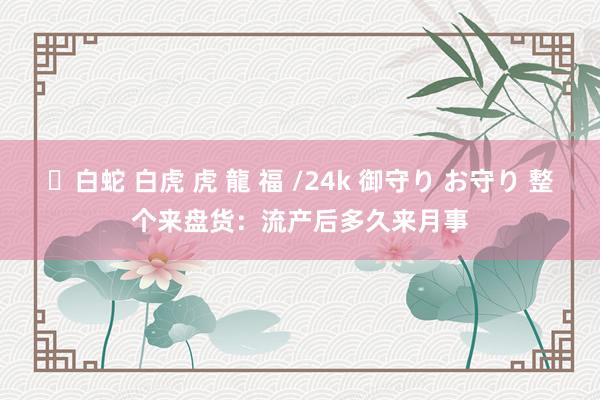 ✨白蛇 白虎 虎 龍 福 /24k 御守り お守り 整个来盘货：流产后多久来月事