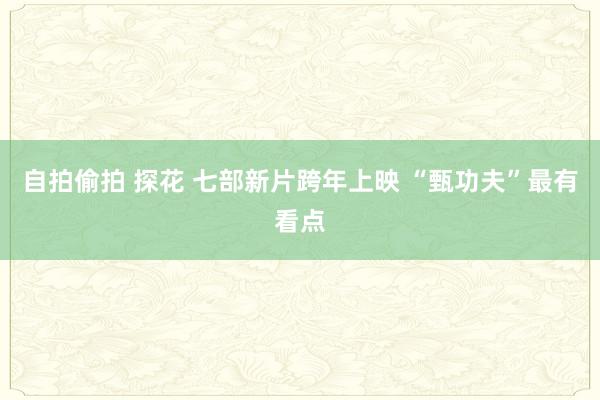 自拍偷拍 探花 七部新片跨年上映 “甄功夫”最有看点